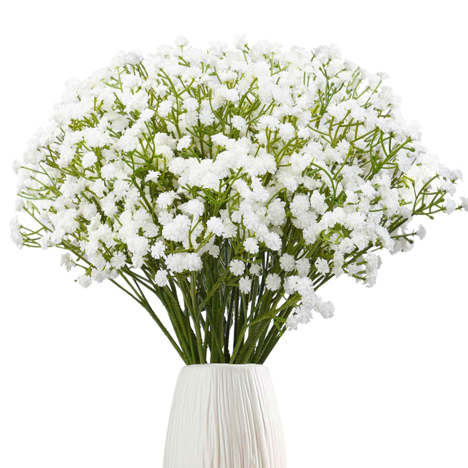24Pcs Babys Breath Artificial Flowers Bulk, 11inch Fake Baby Breath Flowers White Faux Gypsophila... | Amazon (US)