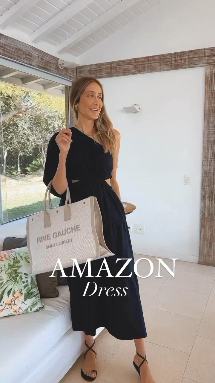 Amazon dress for this spring and summer. I live it so much that I also have it in pink and white. Fits true to size I am wearing size small. 
My stats - 
Clothes: Size S/2 - Jeans 27
Footwear: Size 9 
Height: 5'9" tall
Weight: 127 lbs

#LTKOver40 #LTKStyleTip #LTKSeasonal