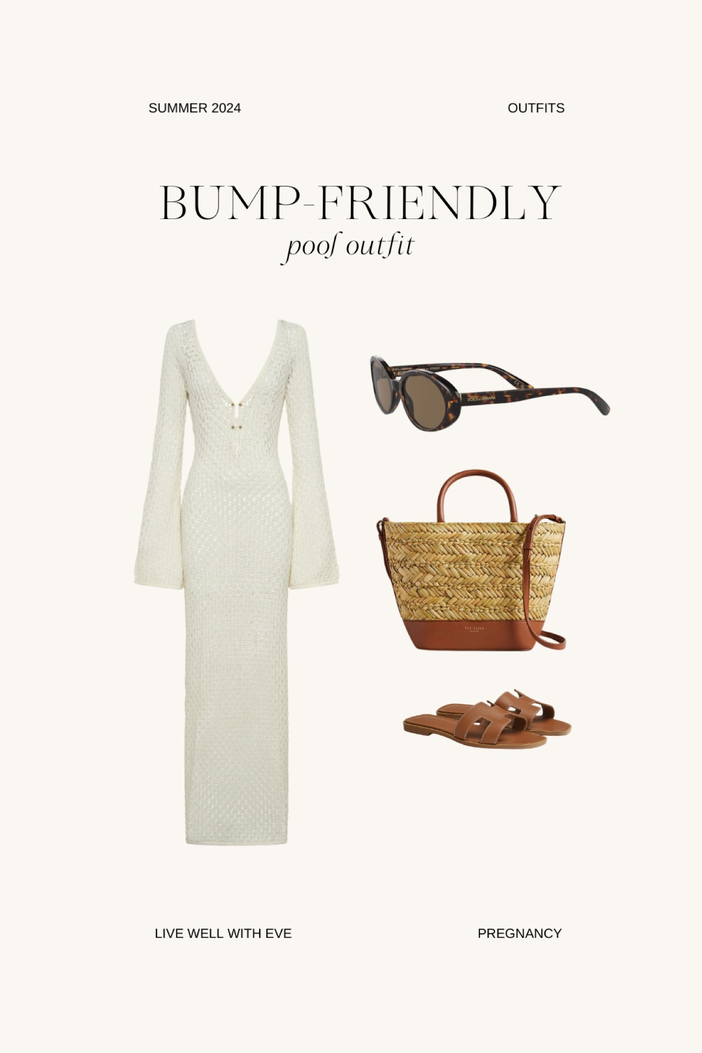 35 WEEKS | Outfit para un día en la alberca 🌊🤍

#LTKBump