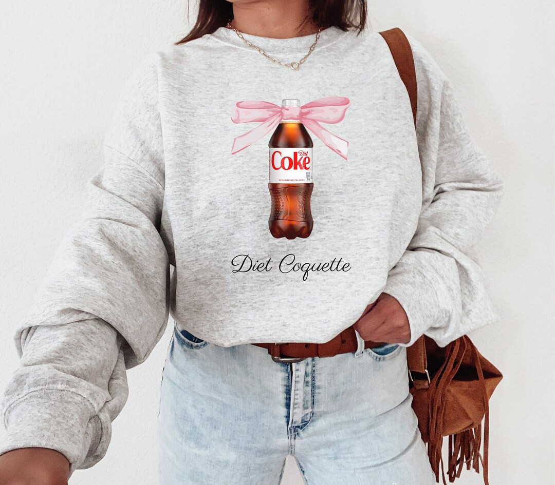 Diet Coke Sweatshirt, Coquette Sweatshirt, Bow, Diet Coquette, Soda Lover, Y2K, Drinking Sweatshi... | Etsy (US)