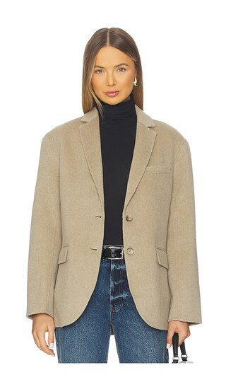 ANINE BING Quinn Blazer in Beige. - size XS | Revolve Clothing (Global)