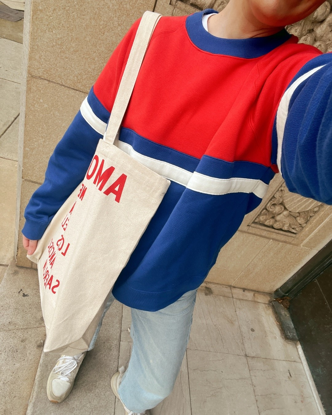 Travel style, casual outfit inspo, everyday outfit ideas, cute sweatshirt, winter denim, comfy sneakers

#LTKdayinmylife #LTKootd #LTKgrwm