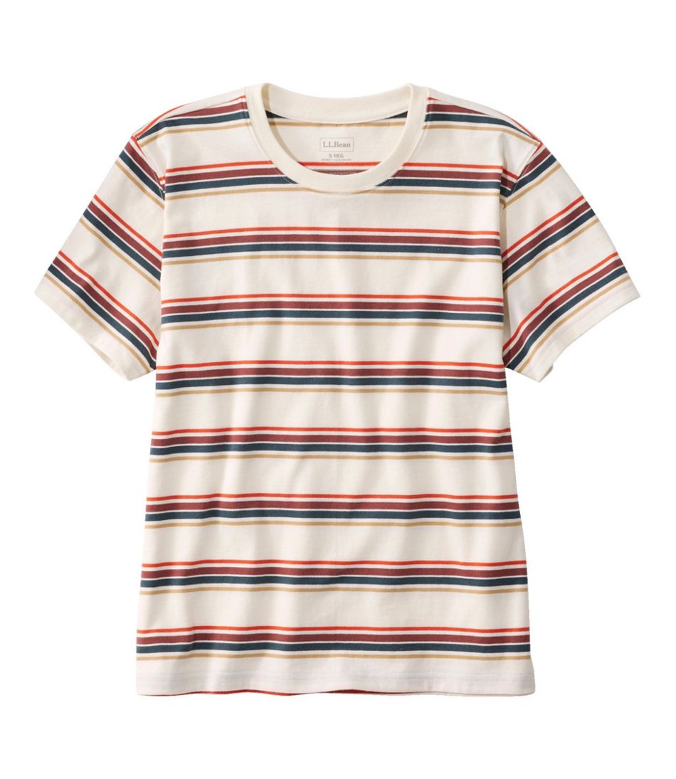 Women's Saturday T-Shirt, Crewneck Short-Sleeve Stripe | L.L. Bean
