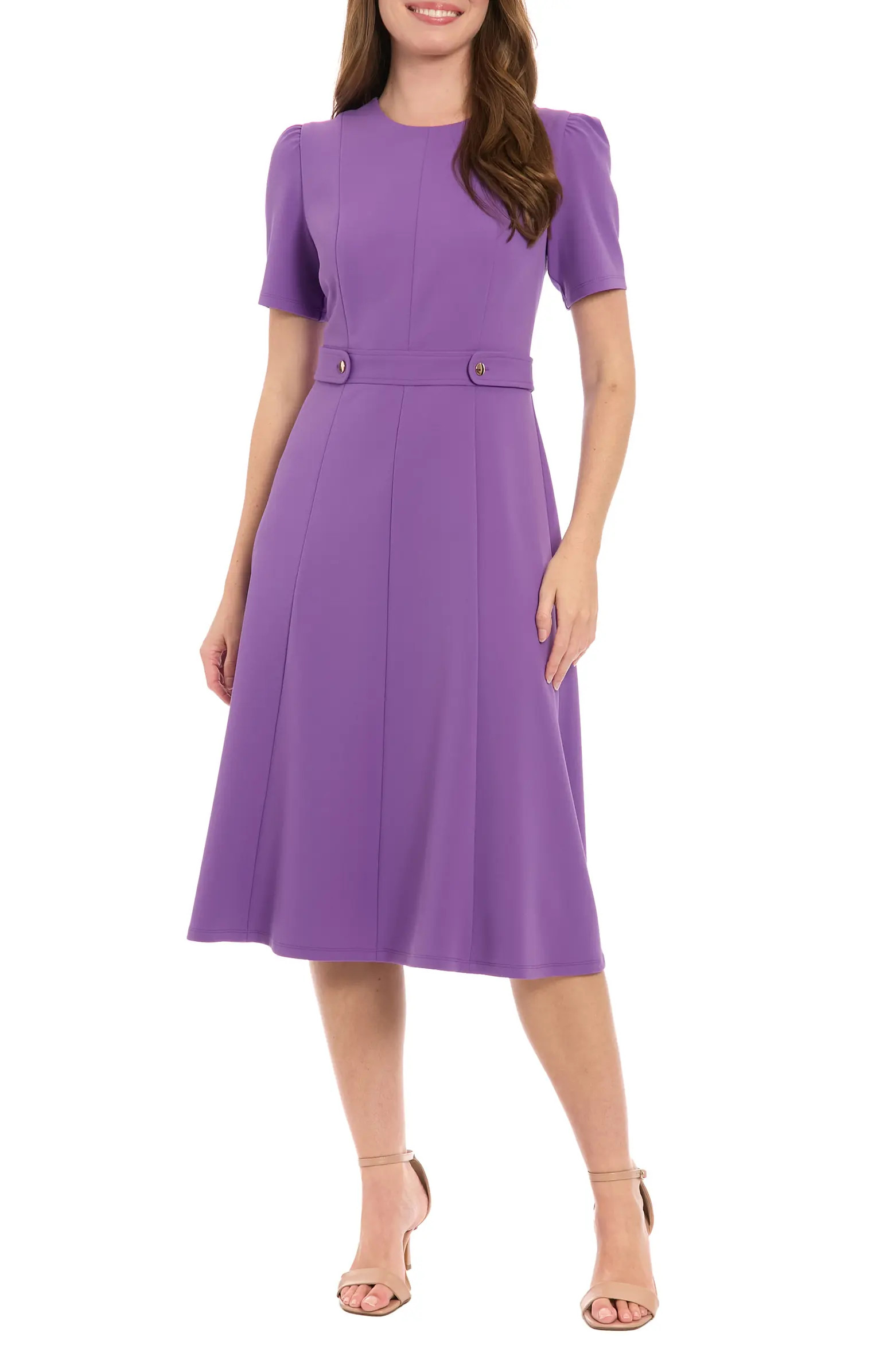 Side Tab Fit & Flare Dress | Nordstrom Rack