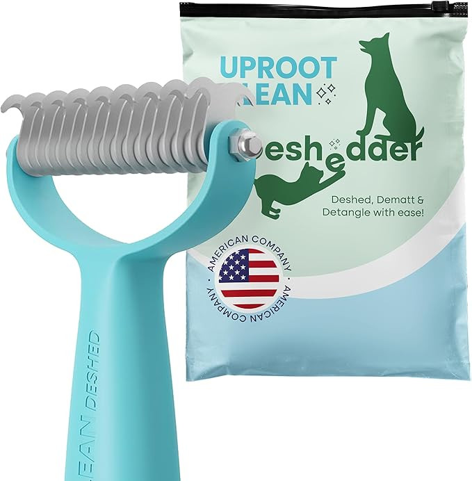 Uproot Clean Undercoat Rake for Dogs - Versatile Dematting Comb for Dogs, Cats & Bunnies - Dual-S... | Amazon (US)