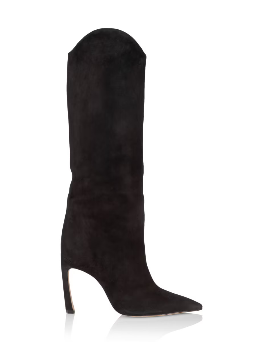 Schutz Maryana Nubuck Knee-High Boots | Saks Fifth Avenue | Saks Fifth Avenue