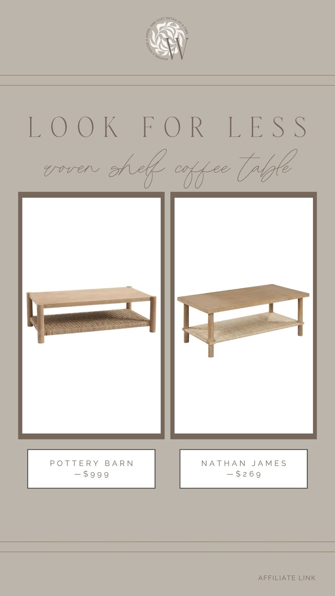 I love coffee tables that are simple yet have small details that elevate them. The woven shelf of these tables make them instantly feel high-end. A beautiful splurge option, and an incredible save option!

#LTKHome #LTKSaleAlert
