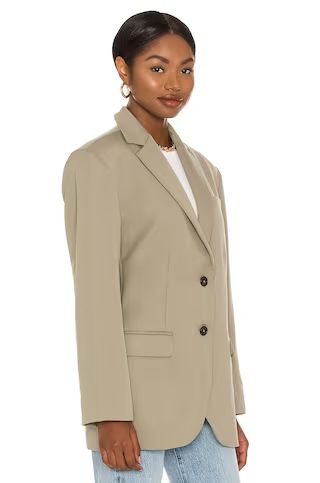 ANINE BING Quinn Blazer in Green Khaki from Revolve.com | Revolve Clothing (Global)