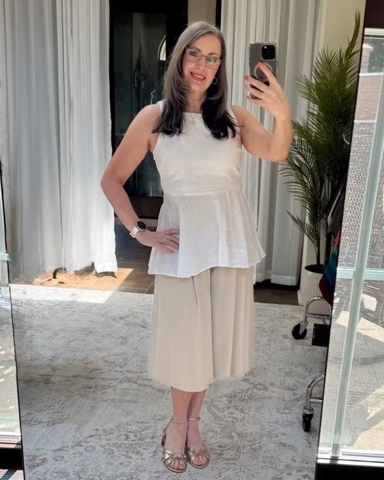 I finally found the perfect way to wear these two pieces for my style personality! 🤍✨

I’ve tried these pants and this top several different ways, but together—with the gold sandals—they finally feel like me: polished, feminine, relaxed and just a little fun.

That’s what personal style is really about. Not just wearing what looks good, but finding the combinations that feel like you.

I’ve linked the pieces from this look below. 🤍

#wearwhoyouare #stylist

#LTKootd #LTKOver40 #LTKWorkwear