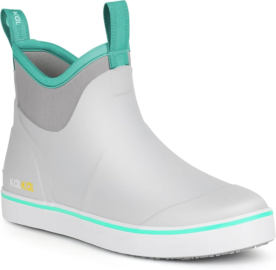 Kalkal Women's Deck Boots, Waterproof Ankle Rain Boots Fishing Boots with High Traction, Women's ... | Amazon (US)