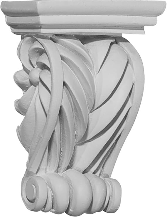 Ekena Millwork COR02X01X03AL 2 5/8-Inch W x 1 3/8-Inch D x 3 5/8-Inch H Alexandria Corbel , White | Amazon (US)