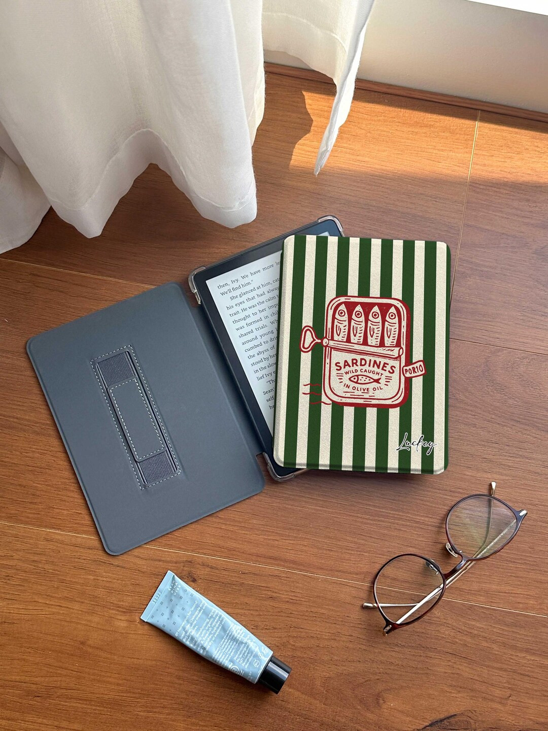 Sardines Art Kindle Paperwhite 12th 7'' Cover Kobo Clara Color Case Auto Wake/sleep Clear/magneti... | Etsy (US)