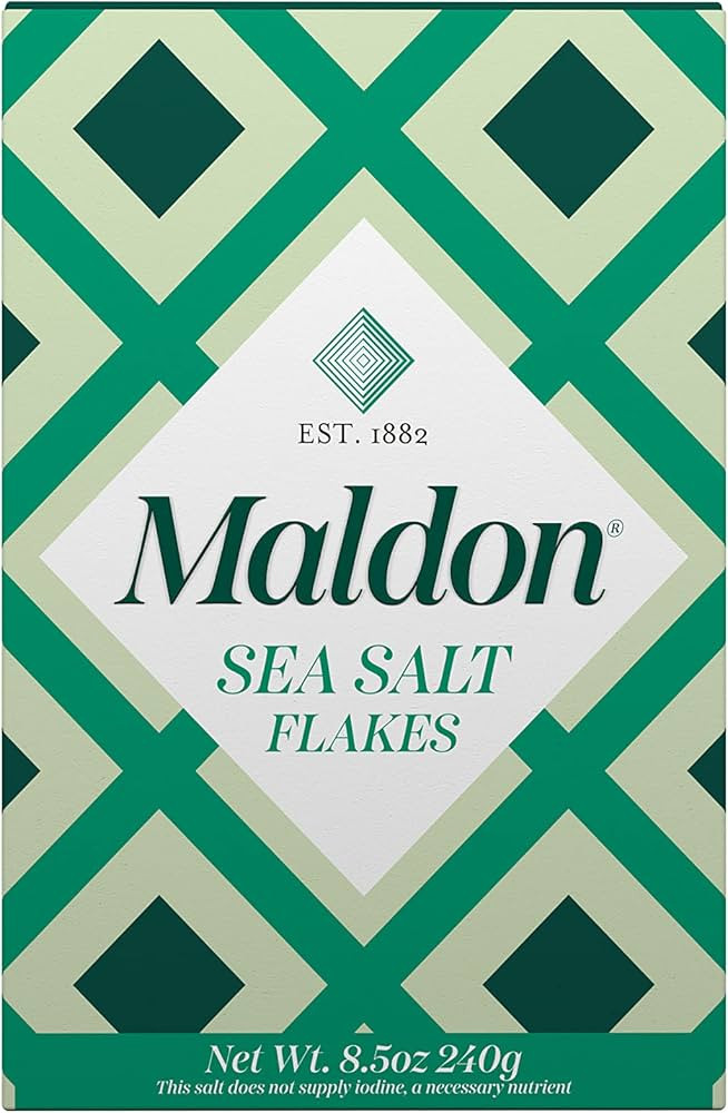 Maldon Salt, Sea Salt Flakes, 8.5 oz (240 g), Kosher, Natural, Handcrafted, Gourmet, Pyramid Crys... | Amazon (US)