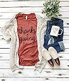 Cute Women's Thanksgiving T-Shirt Fall Outfit Graphic Tee | Amazon (US)