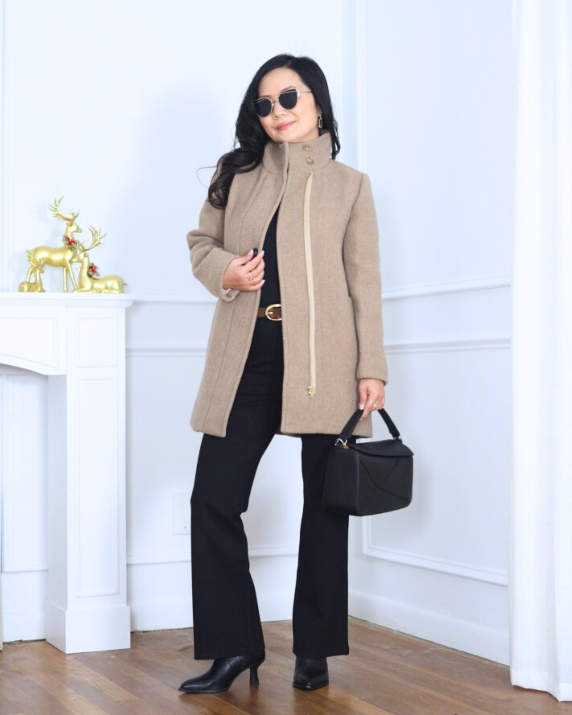 City coat from J.Crew layered over Quince bootcut pants, finished with a Quince bag and Dolce Vita booties—polished, timeless, and the kind of outfit that works for busy days when you still want to look put together. I’m 5’2, wearing size XS.

#LTKPetite #LTKootd #LTKOver40