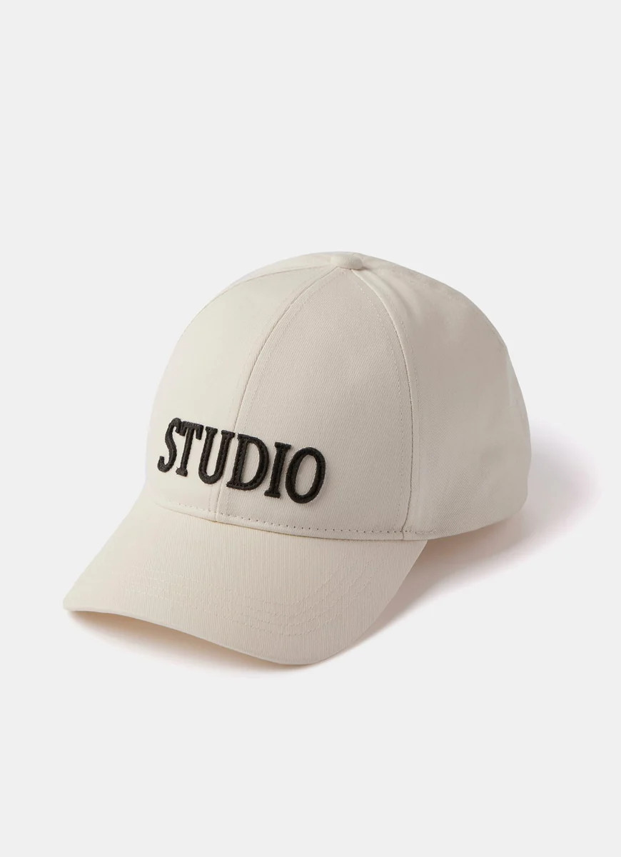Cream Studio Slogan Cap | Mint Velvet
