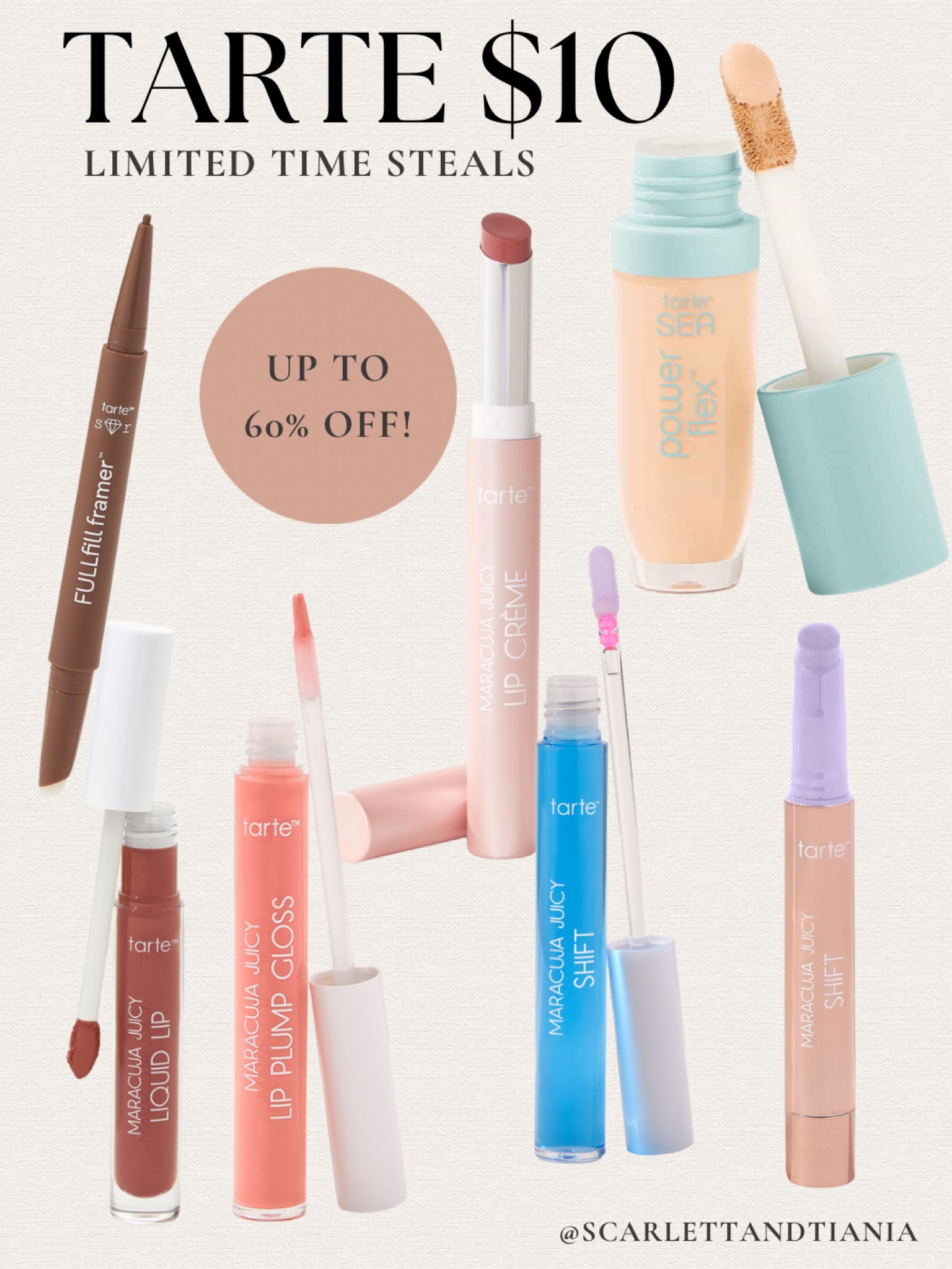 TARTE SALE!! Limited time only up to 60% off!!!

Sales // deals // steals // beauty // Tarte // makeup 

#LTKFindsUnder50 #LTKBeauty #LTKSaleAlert