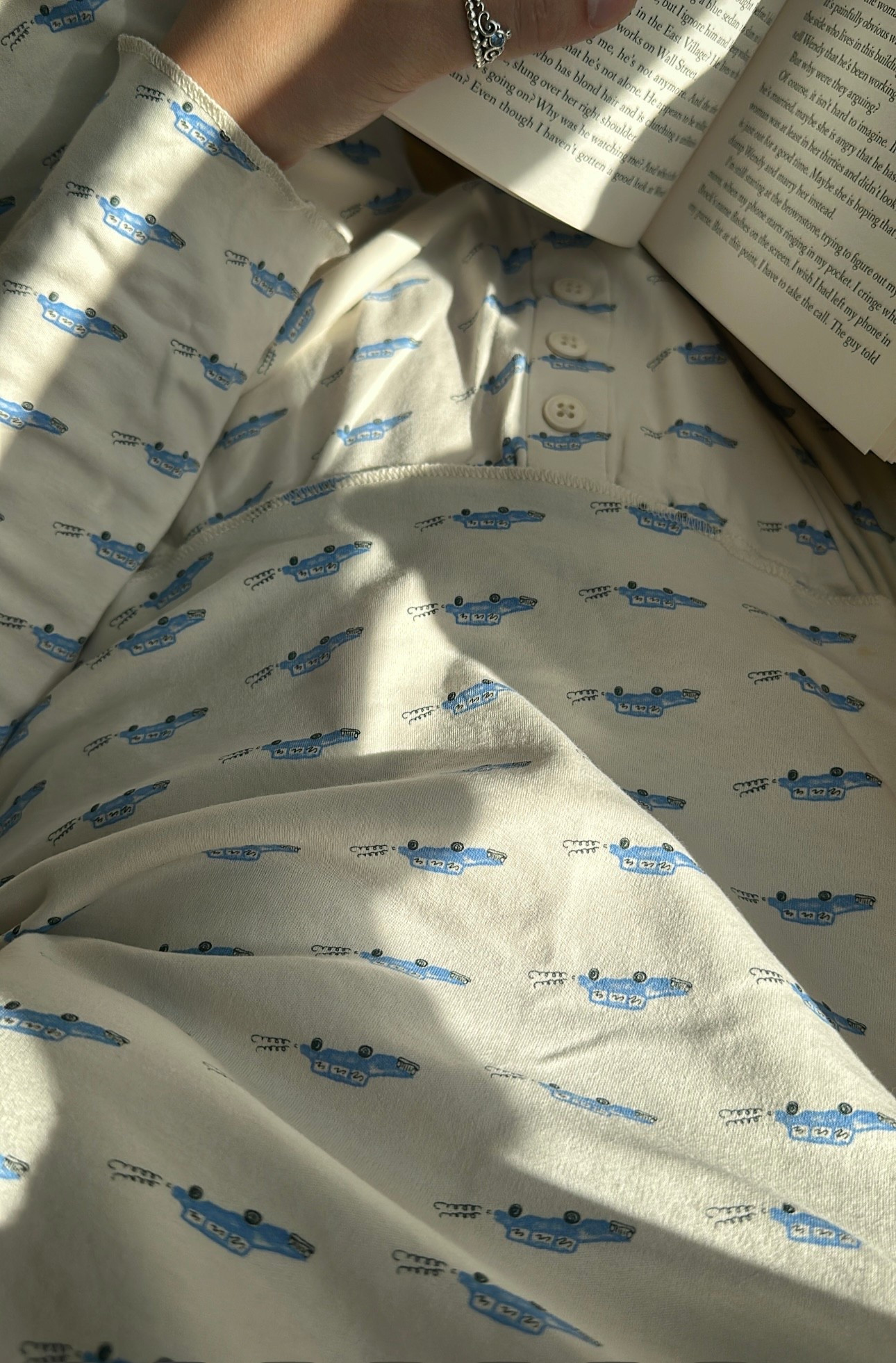 Comfy Cozyland Pajamas in “Beep Beep” size S. This style is out of stock I believe  