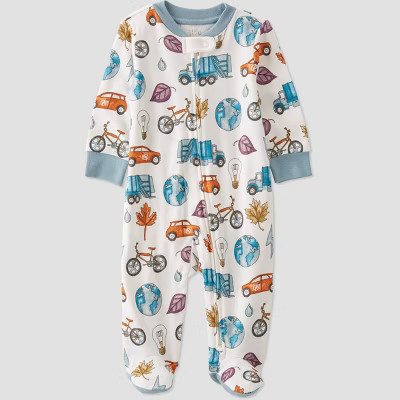 little Planet By Carter's Baby Sleep N' Play - Blue/White | Target