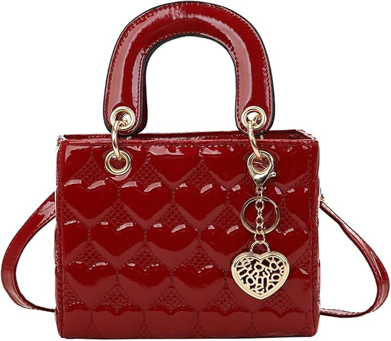 Handbag Women Totes Quilted Square Handle Bag Women Crossbody Shoulder Bags | Amazon (US)