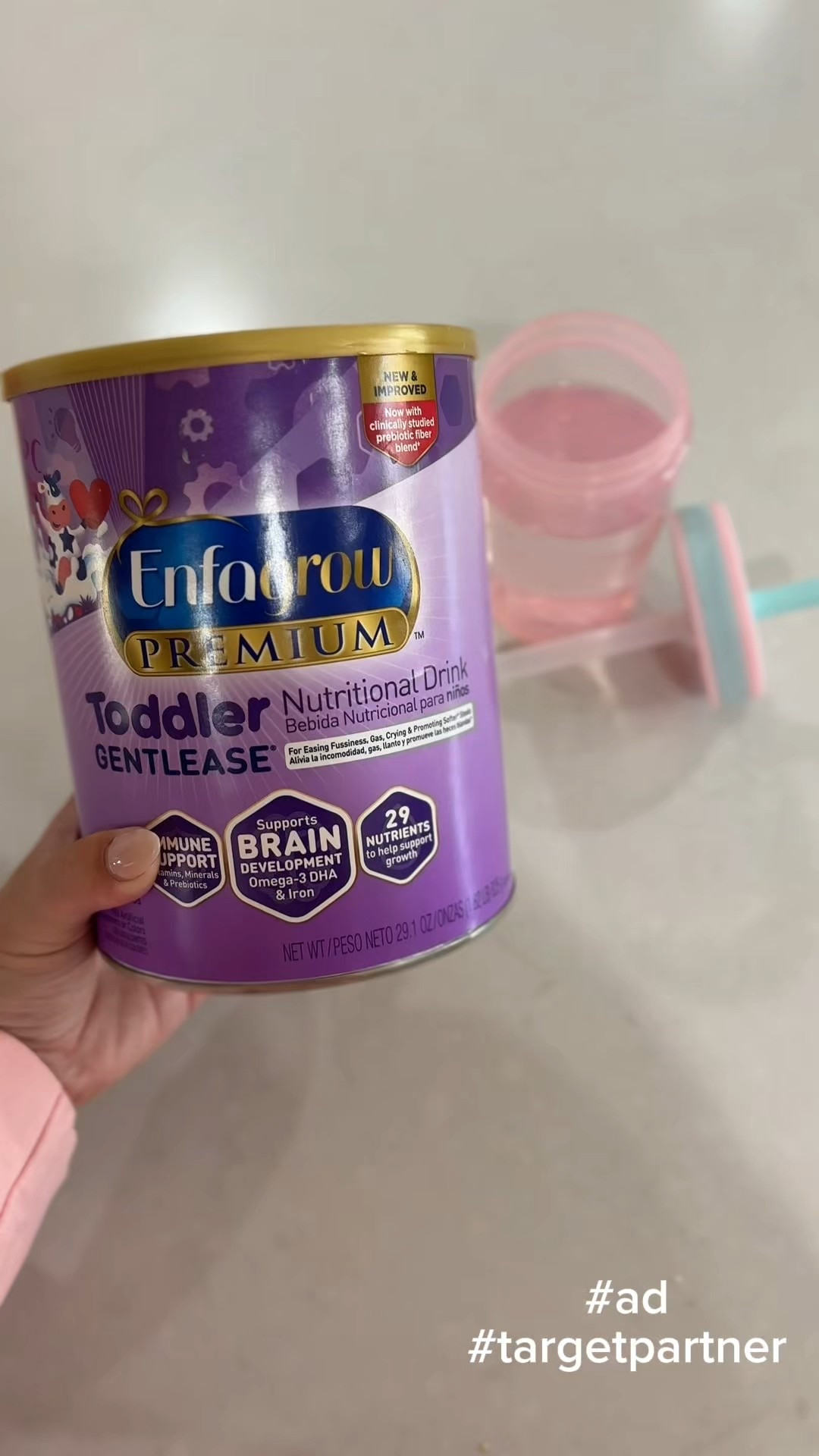 Picky toddler? No problem- we love our Enfagrow nutritional toddler drink as a complement to Margot's diet for extra nutrition that she might not be getting from diet alone. #ad #targetpartner #enfagrow @target @enfamil 
