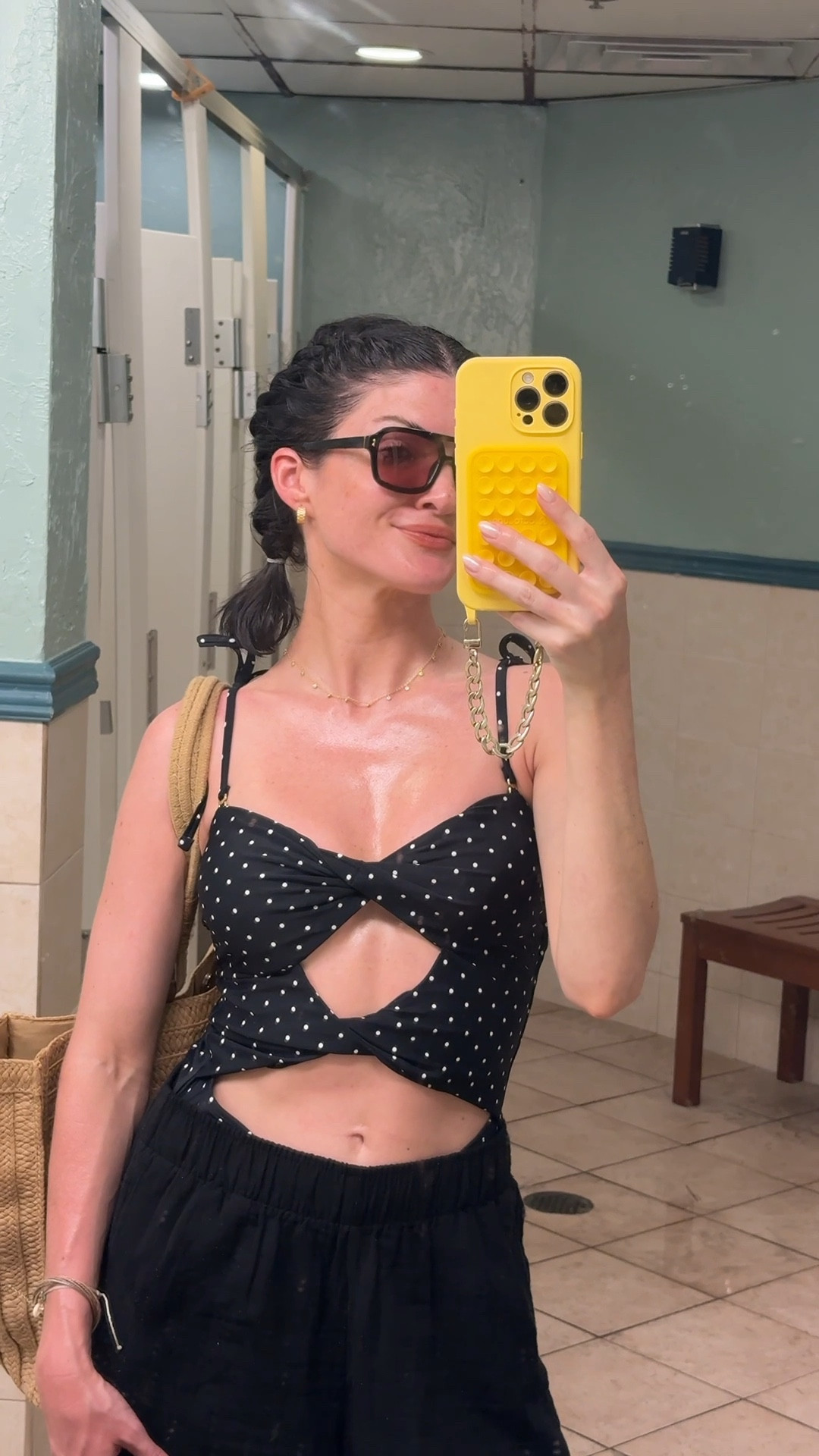 Comfy polka dot shirt one piece from CUPSHE with removable straps 

#LTKSummerEdit #LTKSwim #LTKPetite