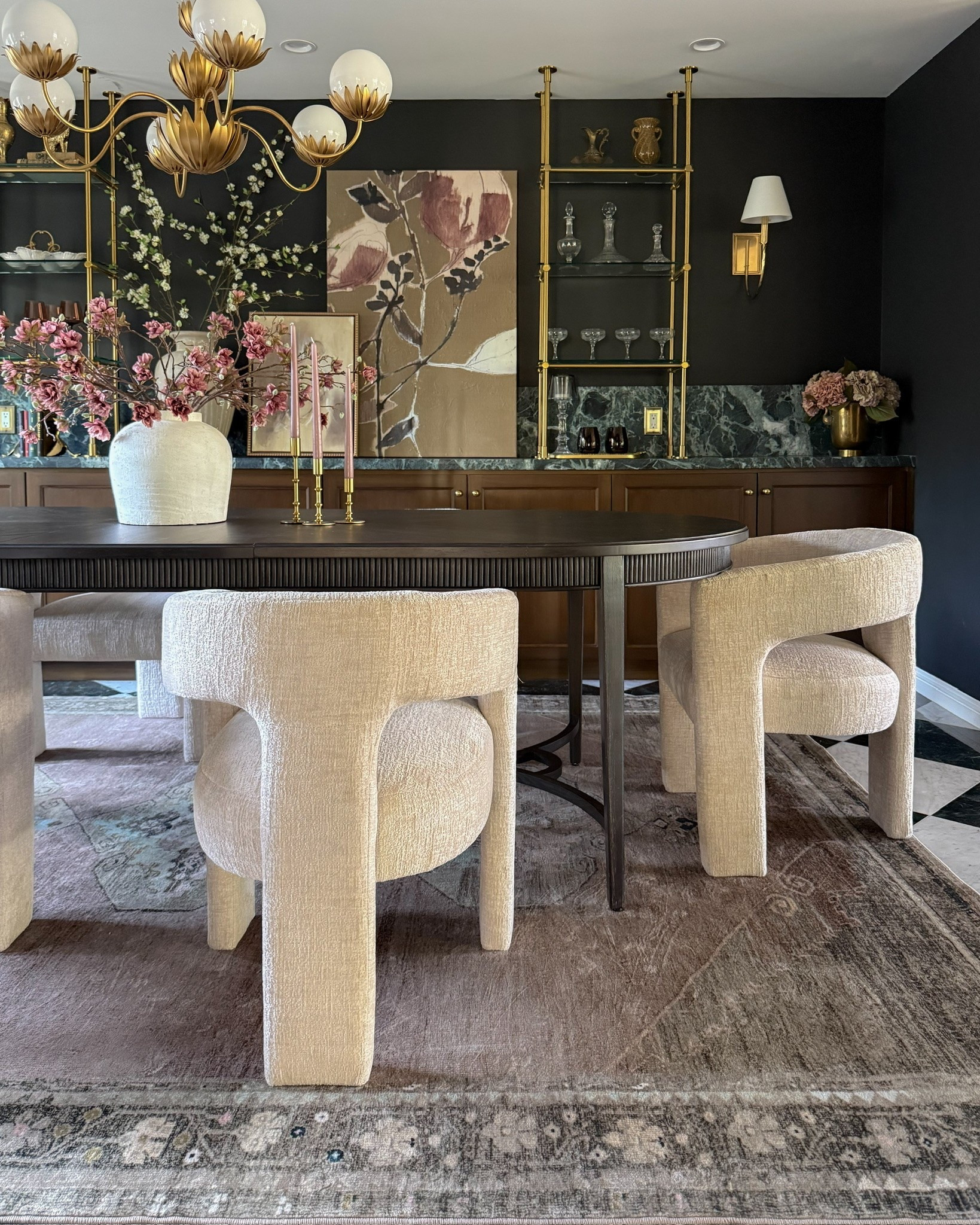 The dining room has turned out exactly as I envisioned! This perfect rug was the final touch. 🩷

#LTKHome #LTKdayinmylife