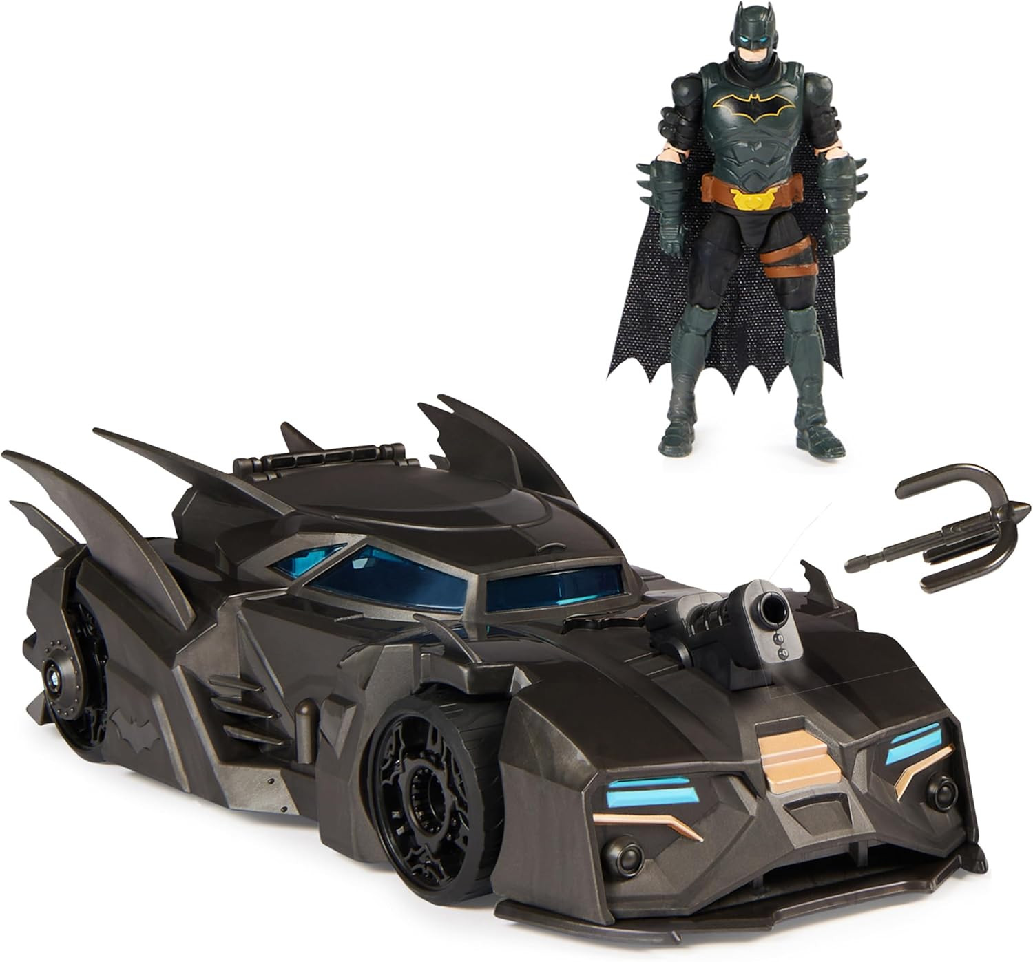 DC Comics, Crusader Batmobile Playset with Exclusive 4-inch Batman Figure, 3 Super-Villain Paper ... | Amazon (US)