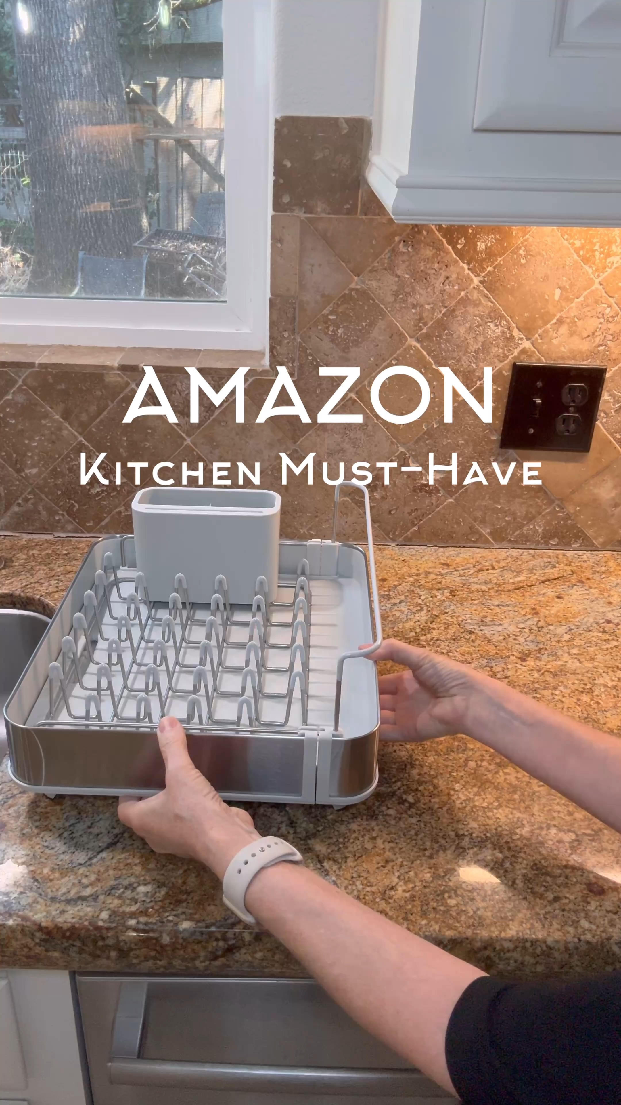 I’ve NEVER wanted to have a dish drying rack on my counter before now!

This is the prettiest dish rack EVER! And I love how it expands for maximum drying space for everything, and it drains directly into your sink!

Then it collapses back to take up minimal space when not in use!

Love it!!

#amazonhomegadgets #amazonhomehacks #amazonfinds #amazonhome #kitchenhacks  

 #LTKU #LTKHome #LTKStyleTip