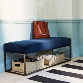 Box Frame Upholstered Bench | West Elm (US)