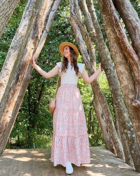 Modest summer maxi skirt outfit
Wearing a small in the bodysuit and skirt. The skirt linked is the newest version of this one from the same retailer as this exact one is sold out! 

#LTKunder50 #LTKSeasonal