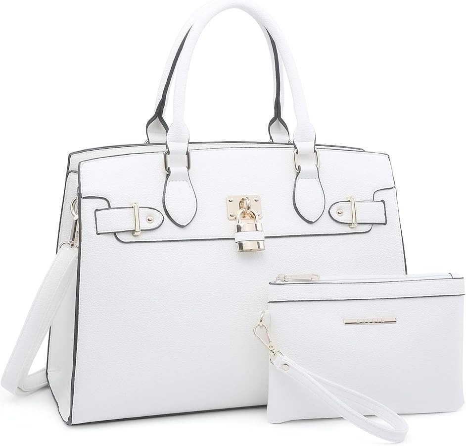 Dasein Women Handbags and Purses Ladies Shoulder Bag Top Handle Satchel Tote Work Bag with Matchi... | Amazon (US)