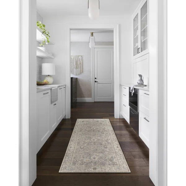 Becki Owens x Livabliss Davina Oriental Feather Gray/Taupe Area Rug | Wayfair North America