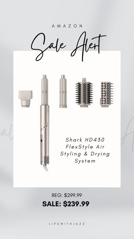 The shark hd430 flex style air styling & drying system is on sale for 20% off at Amazon! 

Hair tools / hair style / beauty / sale alert / Amazon find 

#LTKsalealert #LTKbeauty