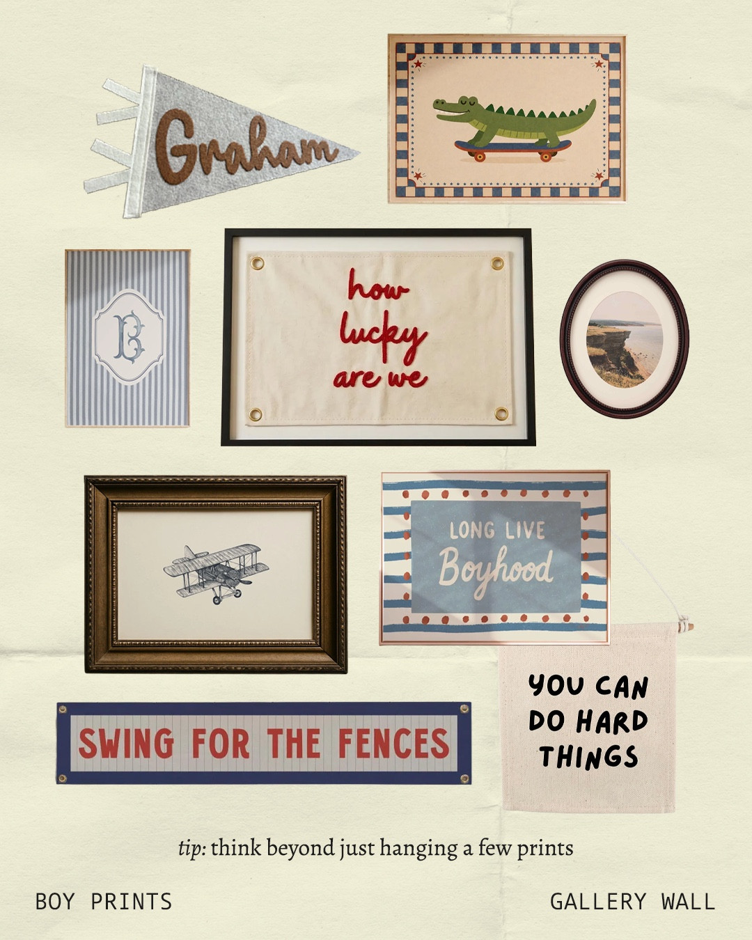 The secret to a designer-looking gallery wall for kids? ✨

Think beyond just prints. Mixing different frame sizes, shapes, and finishes, then layering in texture with pennants, banners, and meaningful pieces creates a gallery wall that feels collected, custom, and full of personality.

I’ve linked some of my favourite gallery wall finds below. 🤍

#LTKhome #LTKcanada #LTKkids
