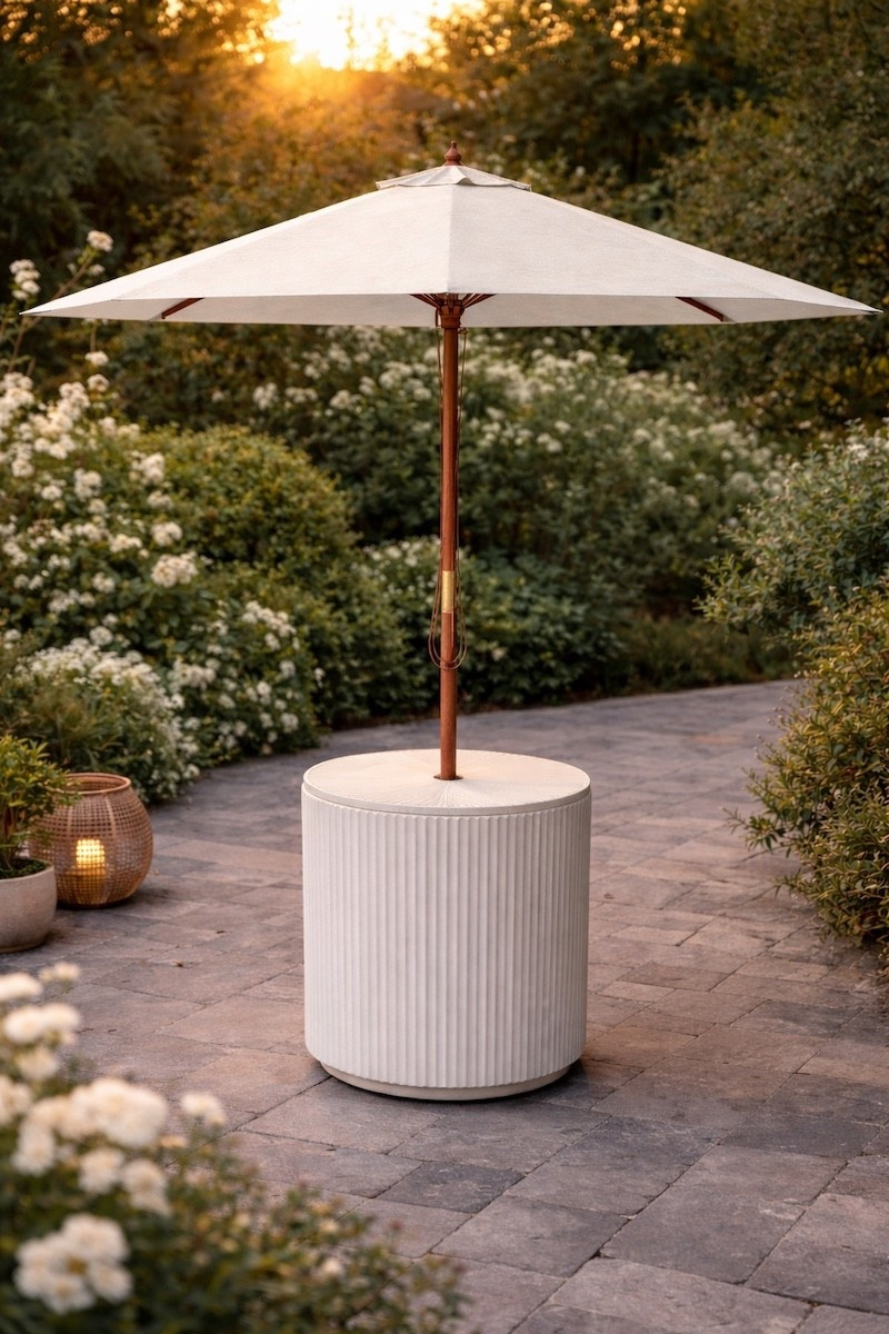 This umbrella side table is a favorite of ours! We ended up getting a second one because it’s so sturdy! Use code CHELSEEHOOD for 5% off at Veradek!

#LTKHome #LTKSeasonal
