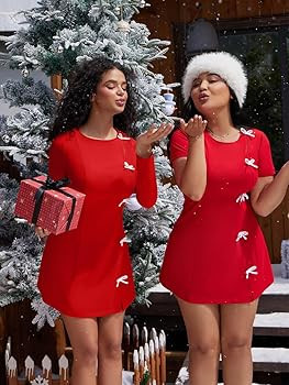 XXTAXN Women's Summer Boat Neck Short Sleeve Elegant Y2k A Line Mini Dress | Amazon (US)