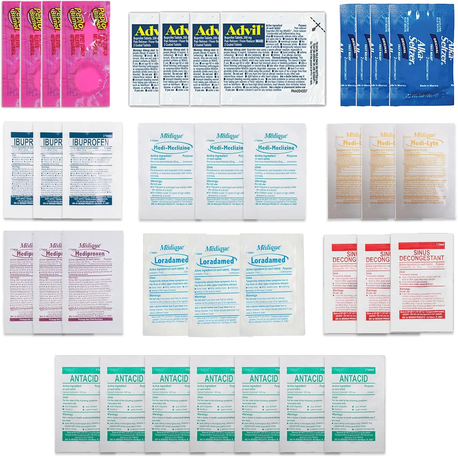 Travel Essentials Medicine Variety Pack with Travel RX Kit & Travel Medicine Kit for Travel, Camp... | Amazon (US)