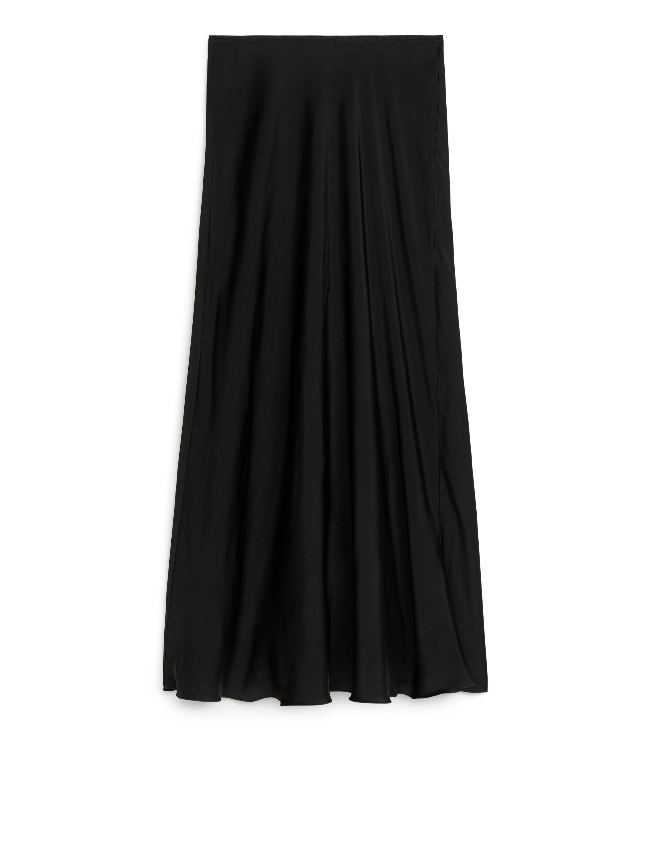 Maxi Satin Skirt – Black – Women – ARKET GB | Arket UK