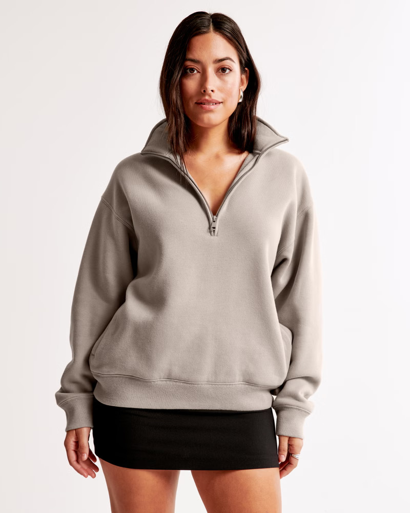 Essential Vintage Sunday Half-Zip | Abercrombie & Fitch (US)