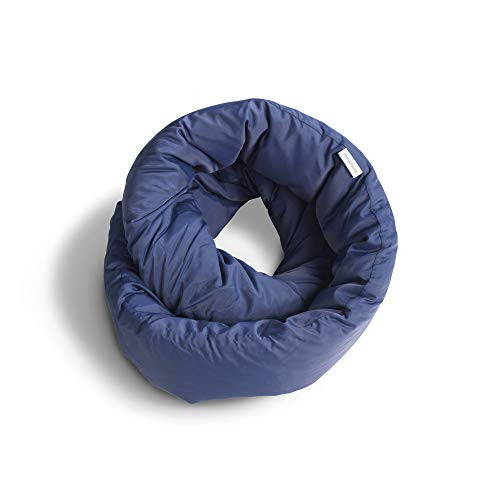 Huzi Infinity Pillow - Home Travel Soft Neck Scarf Support Sleep (Navy) | Amazon (US)