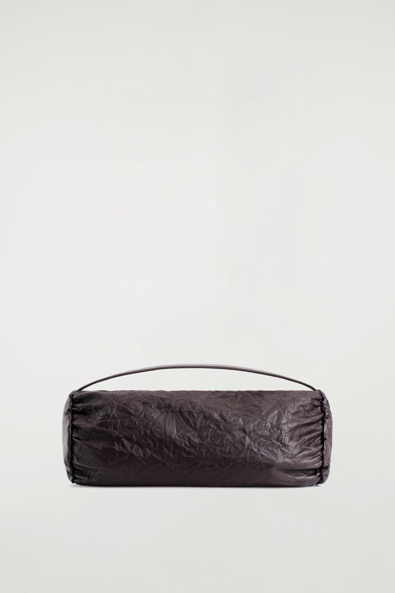 Cylinder Clutch Bag - Textured-Leather | COS UK