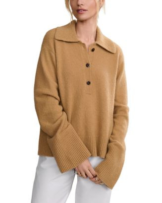 Stevie Cashmere Blend Polo Sweater | Bloomingdale's (US)