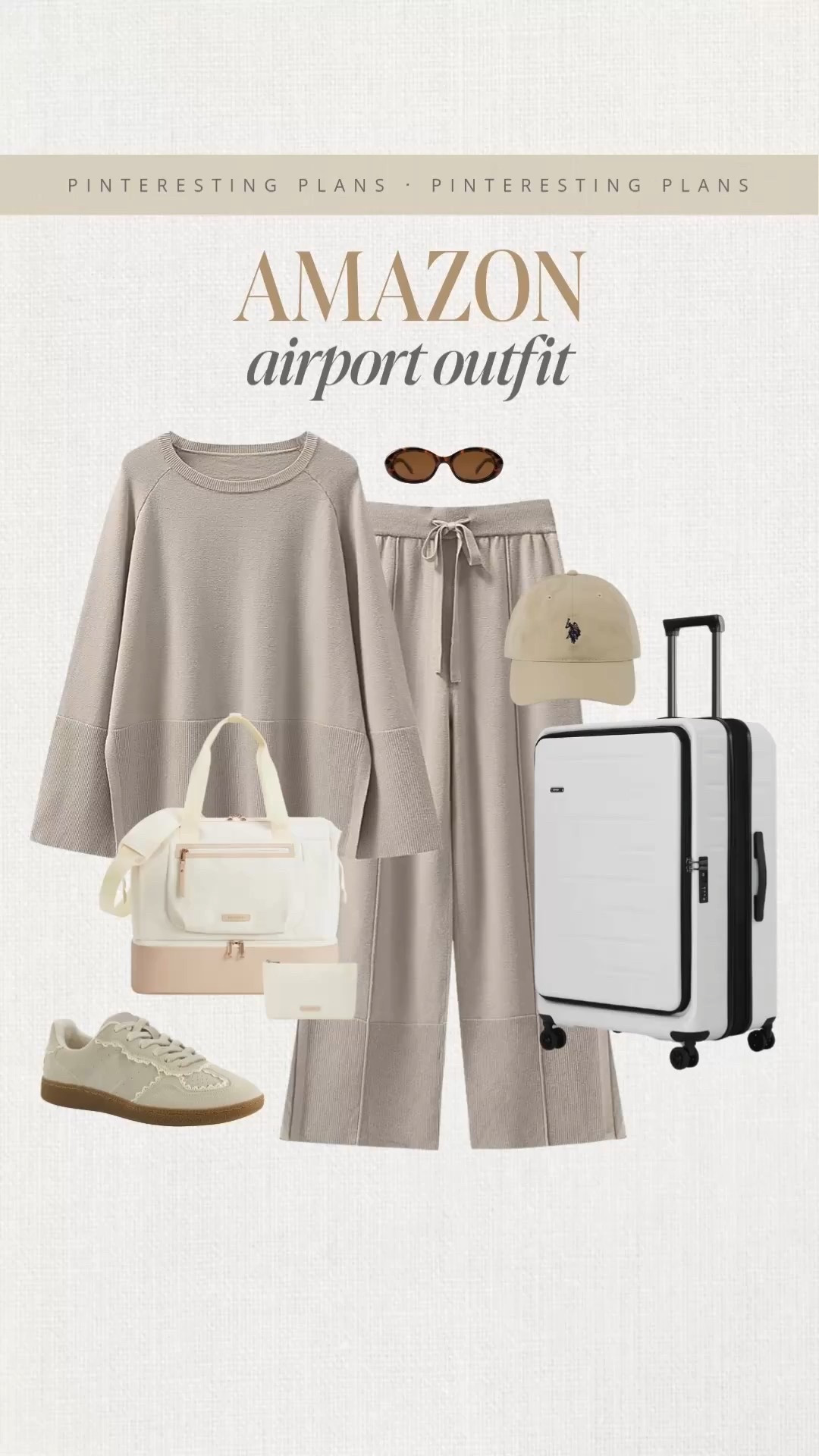 Amazon airport outfit 🙌🏻🙌🏻 Loungewear, comfy, casual outfit, airport, outfit, travel outfit, Luggage, athleisure wear

#LTKTravel #LTKSeasonal #LTKStyleTip