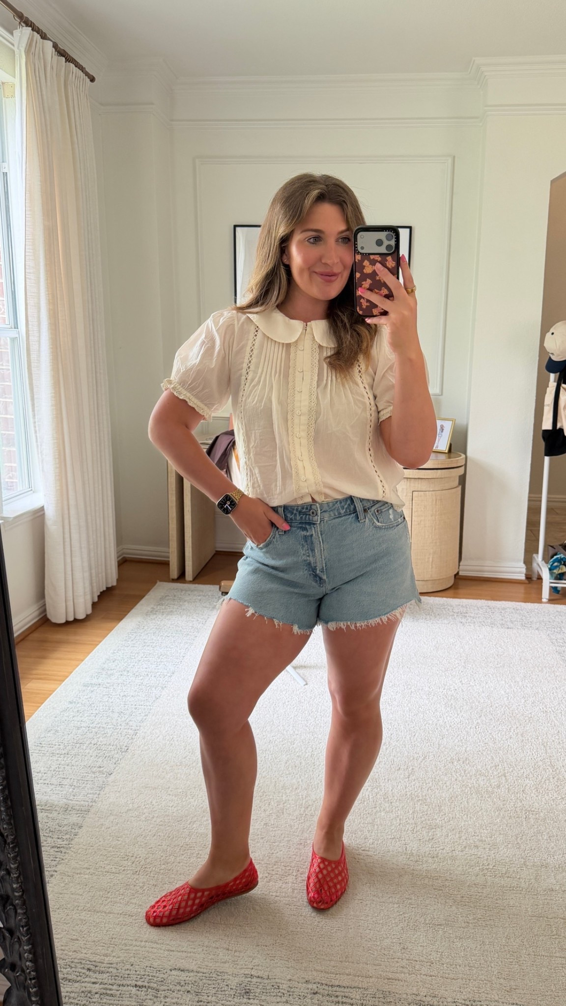 Abercrombie sale faves! adorable baby doll top and summer cutoff denim jean shorts! 

Medium top and 29 curve love shorts! 
Use code AFSUMMER for an extra 15% off!

#LTKSaleAlert