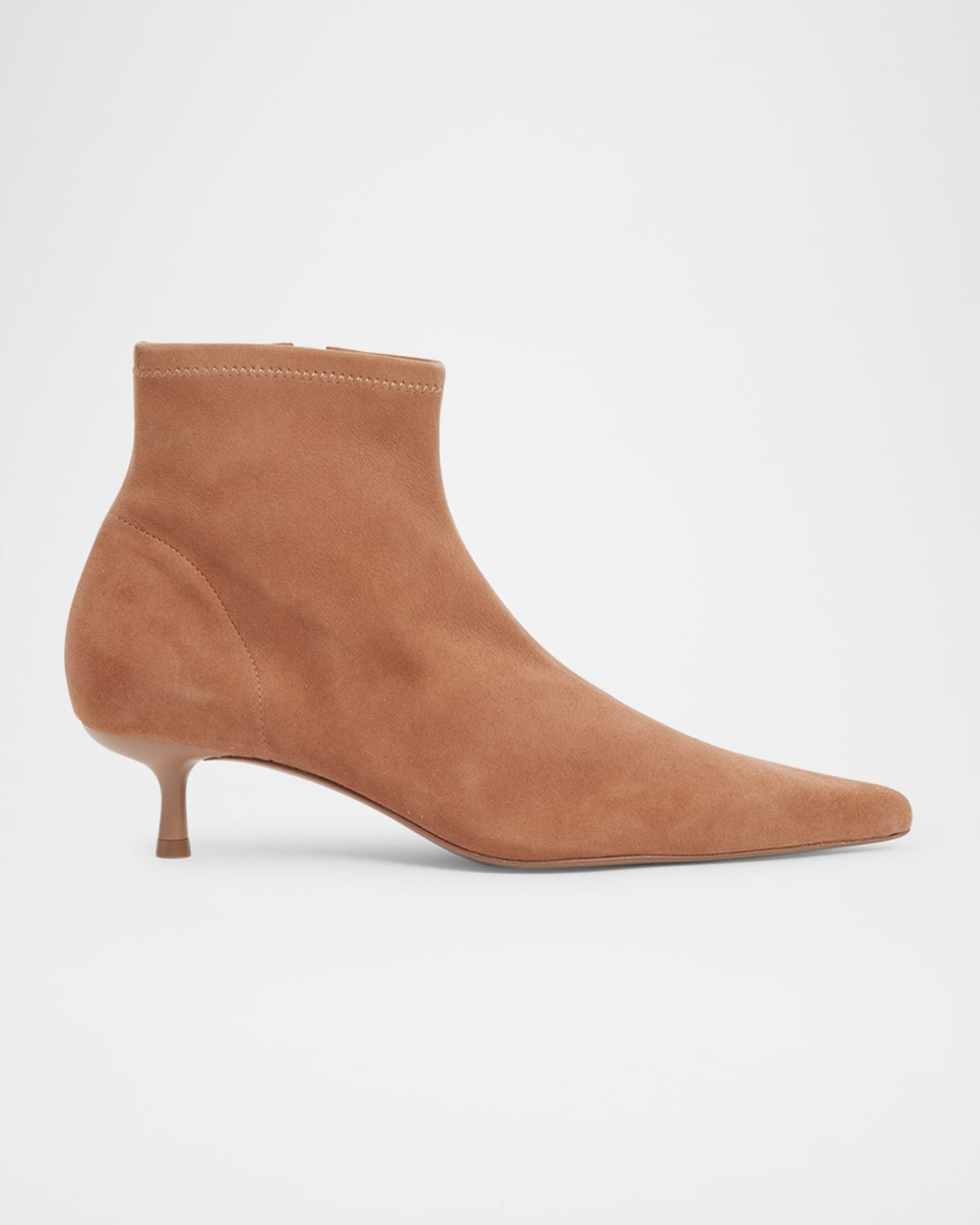 Joni Stretch Suede Ankle Booties | Neiman Marcus