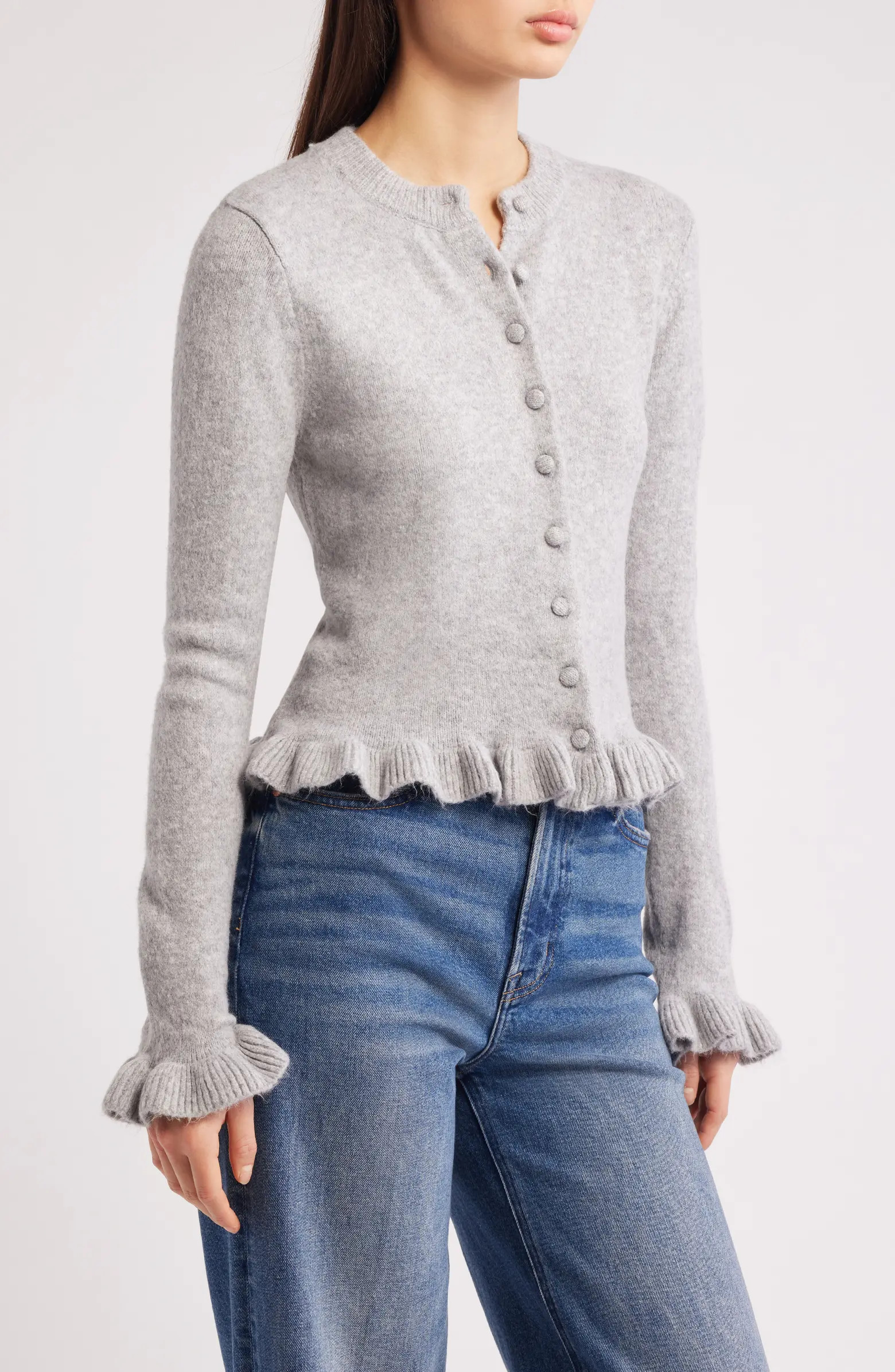 Fleur Ruffle Cardigan | Nordstrom