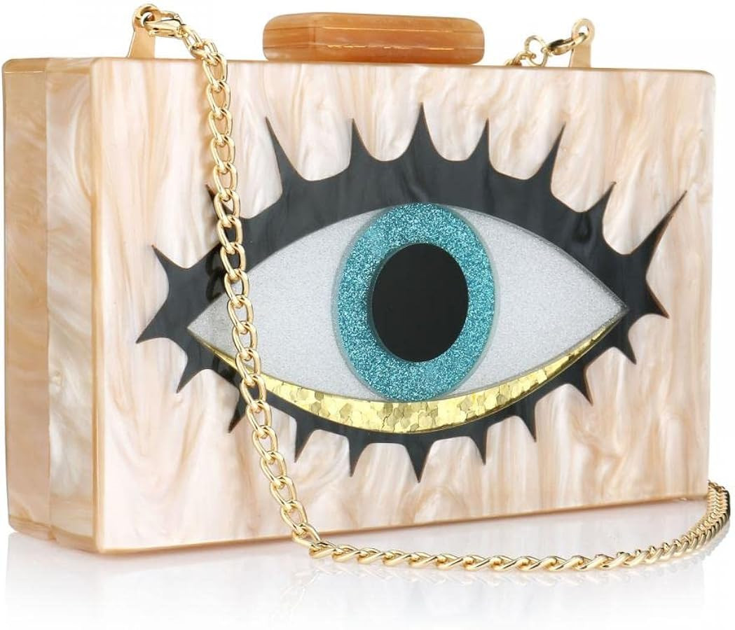 Gets Multicolor Clutch Purses Handbags Crossbody Bag Evening Bag for Women | Amazon (US)