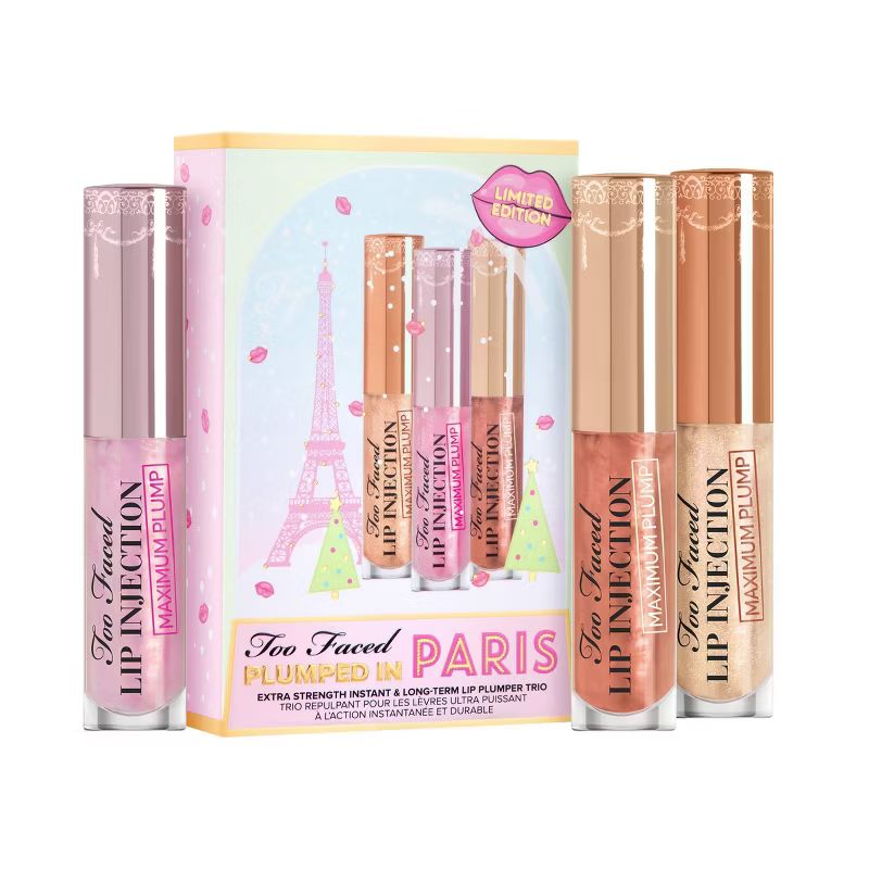 Too Faced Plumped In Paris Extra Strength Instant & Long-Term Lip Plumper Trio - 0.3oz - Ulta Bea... | Target