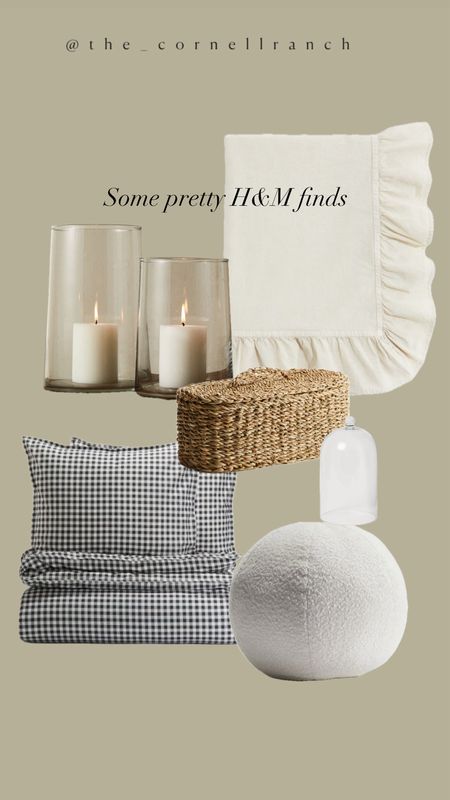 H&M finds
Sphere pillow
Gingham
Hurricane candle
Ruffle linen

#LTKHome #LTKSaleAlert